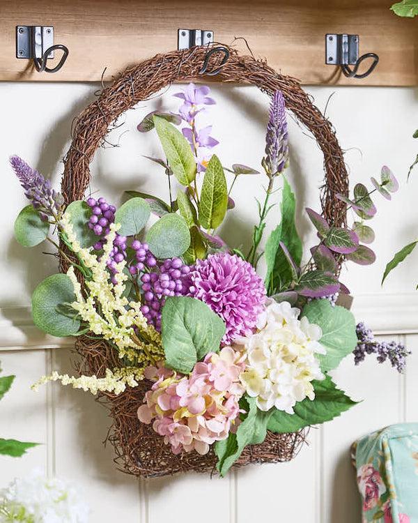 dibor Morea Purple Floral Basket