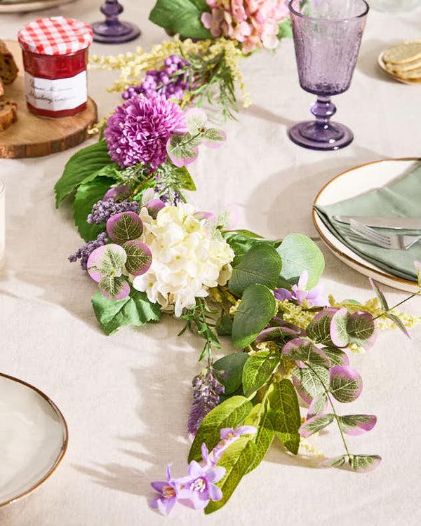 dibor Morea Purple Floral Garland 180cm