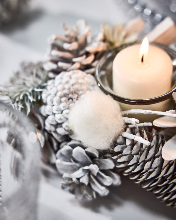 Dibor Morning Frost Four Tealight Holders