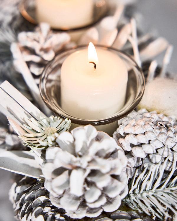 Dibor Morning Frost Four Tealight Holders