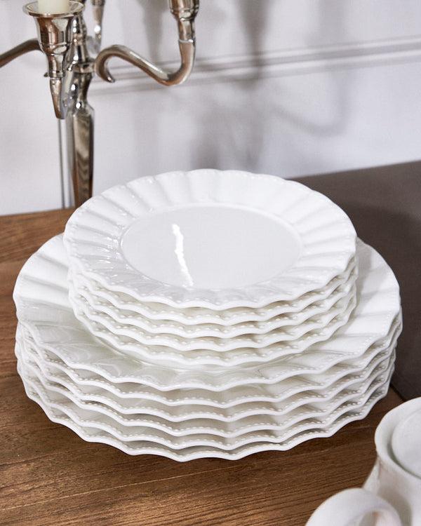 Dibor Mysa White Porcelain Salad Plate