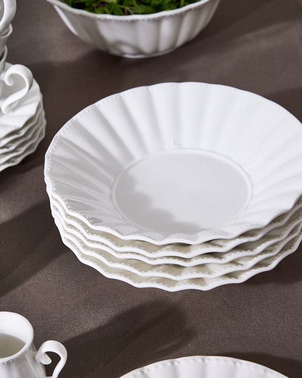 dibor Mysa White Porcelain Soup Dish