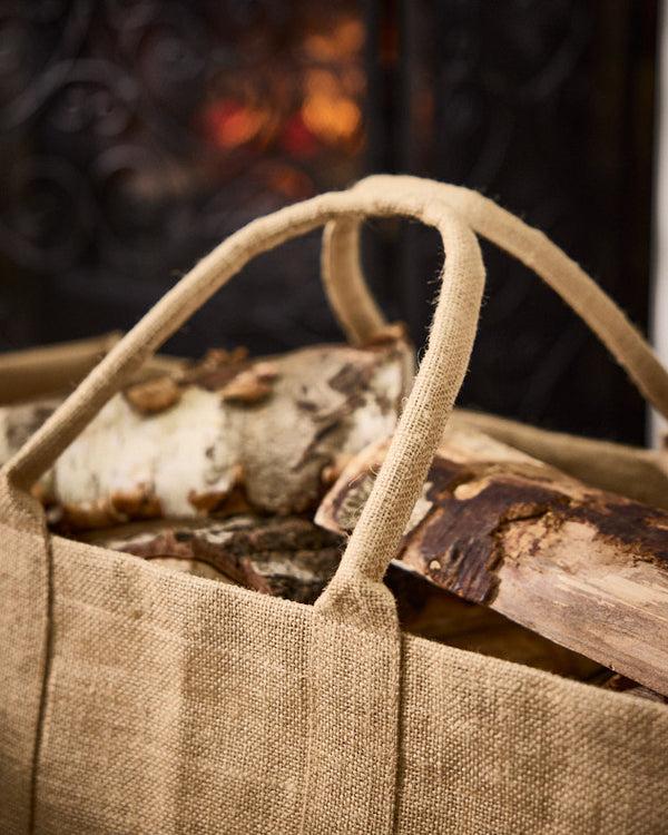 Dibor Natural Deer Jute Log Carrier