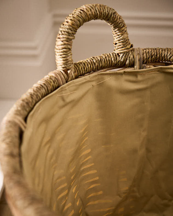 Dibor Natural Rattan And Seagrass Log Basket