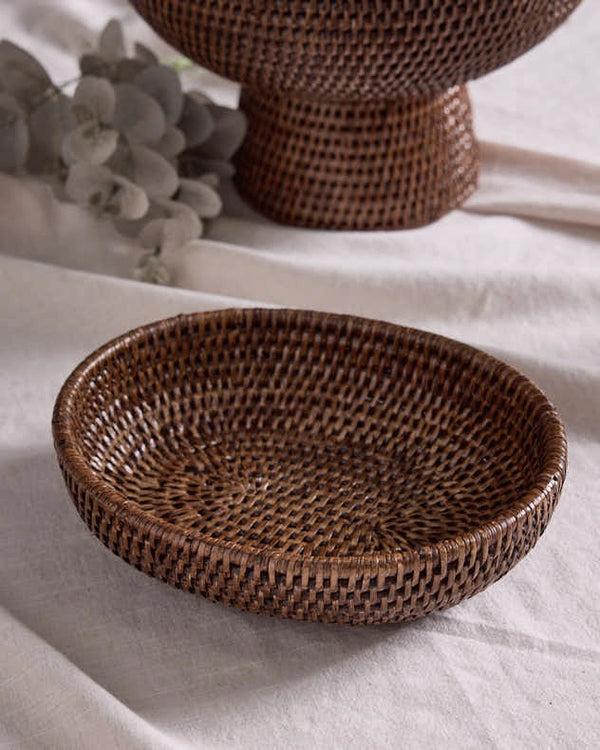Dibor Natural Rattan Rounded Basket
