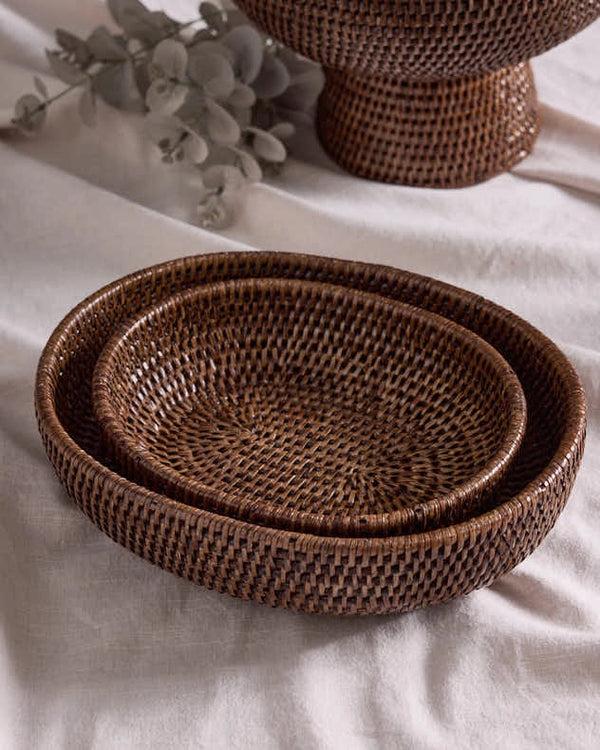 Dibor Natural Rattan Rounded Basket