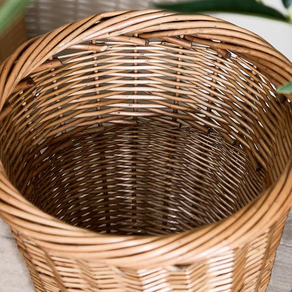 Dibor Natural Willow Waste Paper Basket
