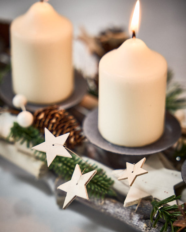 Dibor Nordic Pine Pillar Candle Holder