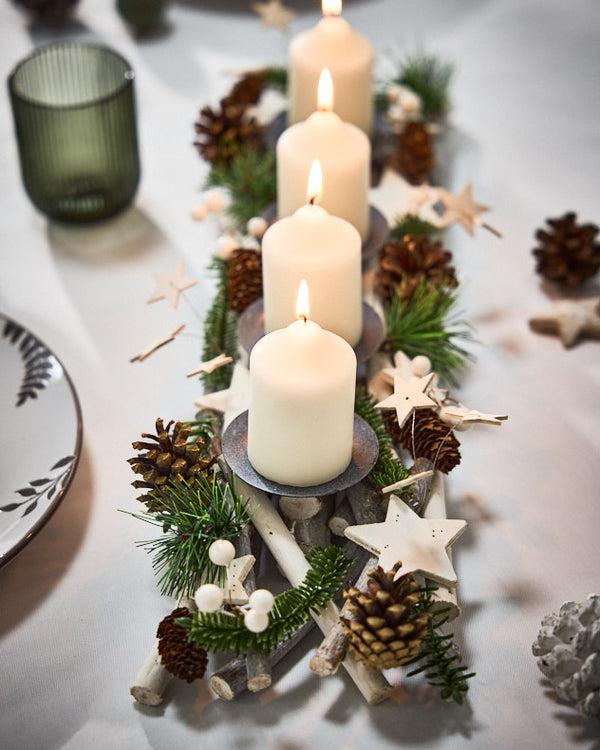 Dibor Nordic Pine Pillar Candle Holder