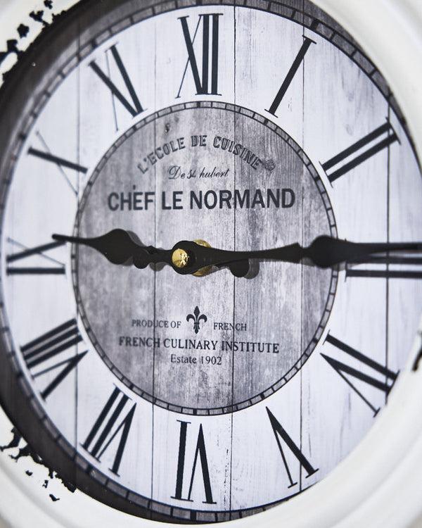 Dibor Normandy Antique Cream Wall Clock 27cm