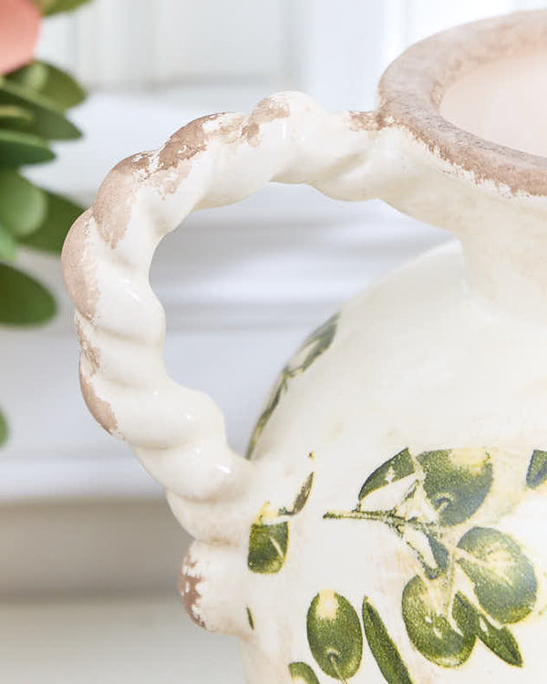 Dibor Olive Jug With Rope Effect Handle