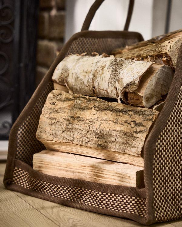 Dibor Open Ended Brown Jute Log Bag
