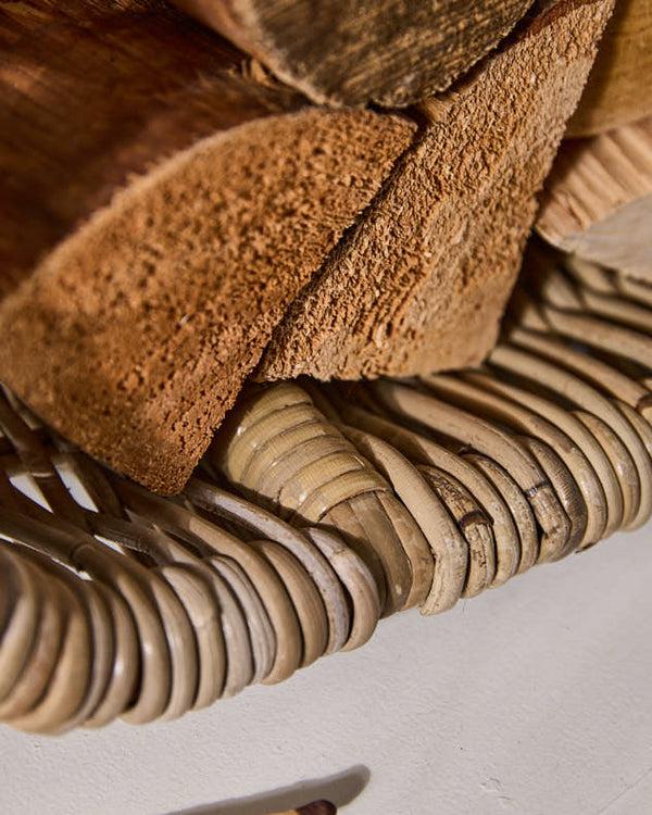 Dibor Open Log Basket With Handle