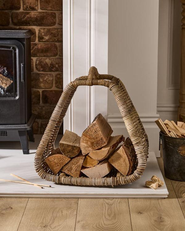 dibor Open Log Basket with Handle