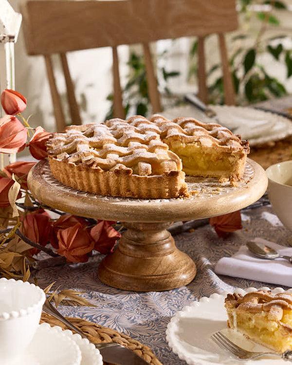 dibor Ordino Carved Wooden Cake Stand