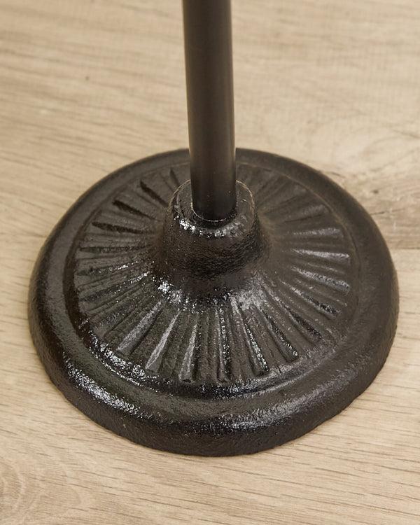 Dibor Ornate Cast Iron Standing Toilet Roll Holder