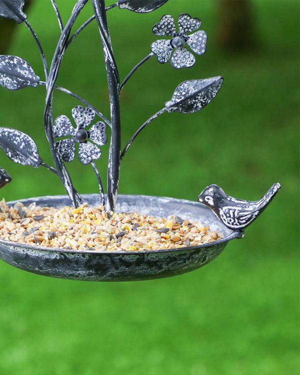Dibor Ornate Hanging Bird Feeder Dish