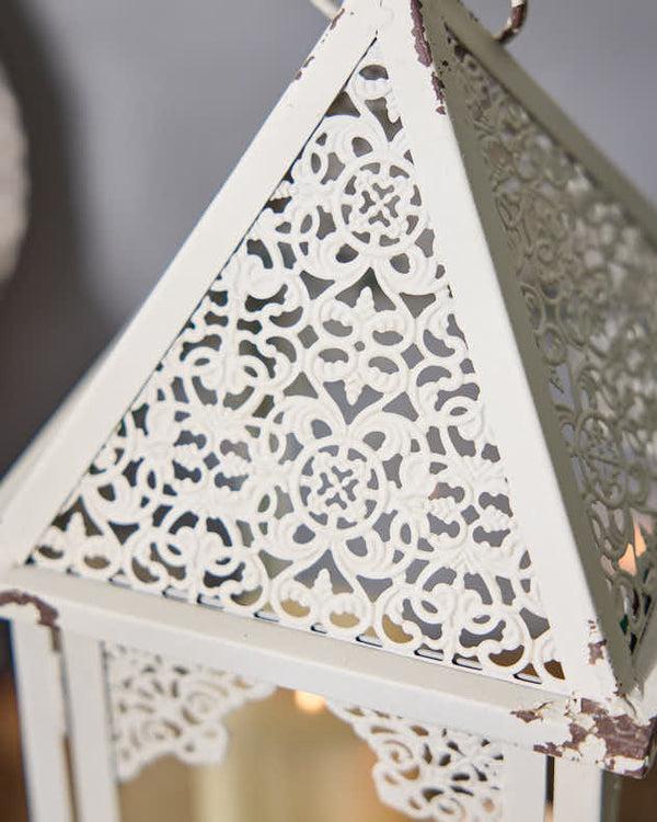 Dibor Ornate Ivory Lantern
