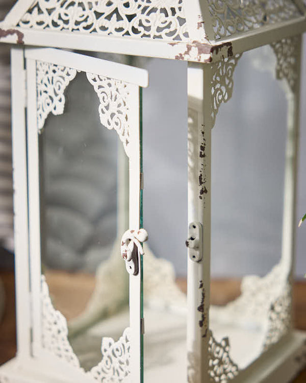 Dibor Ornate Ivory Lantern