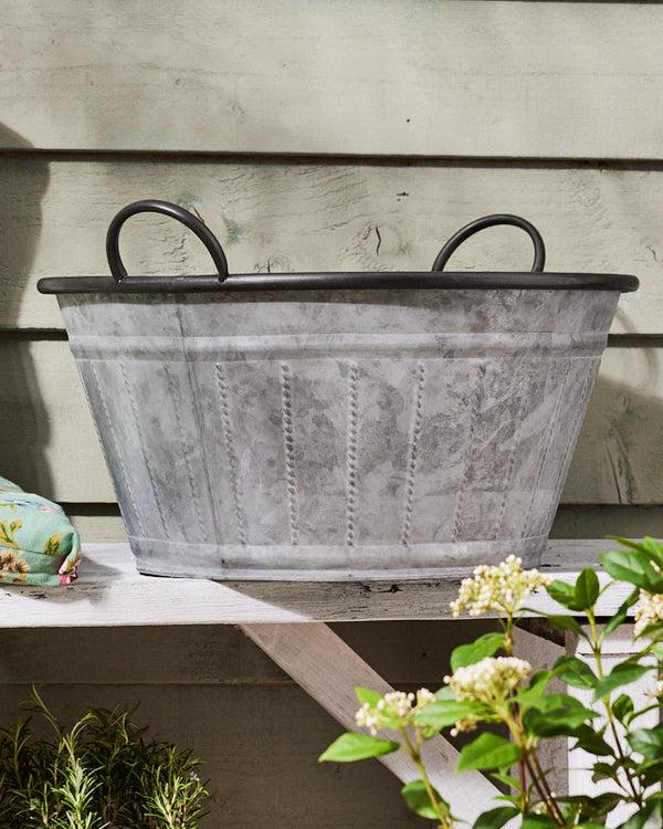 Dibor Oval Planter Tub With Handles