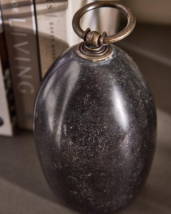 Dibor Pair Of Black Marble Bookends