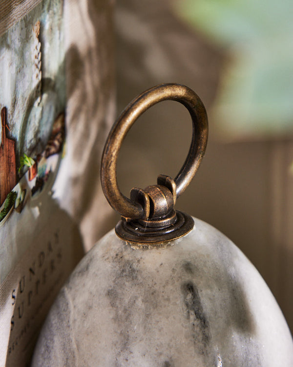 Dibor Pair Of Grey Marble Bookends