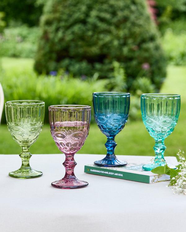 dibor Palazzo Coloured Glass Wine Goblets