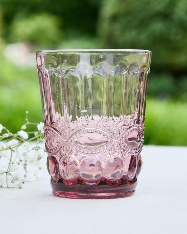 Dibor Palazzo Set Of 4 Embossed Glass Tumblers