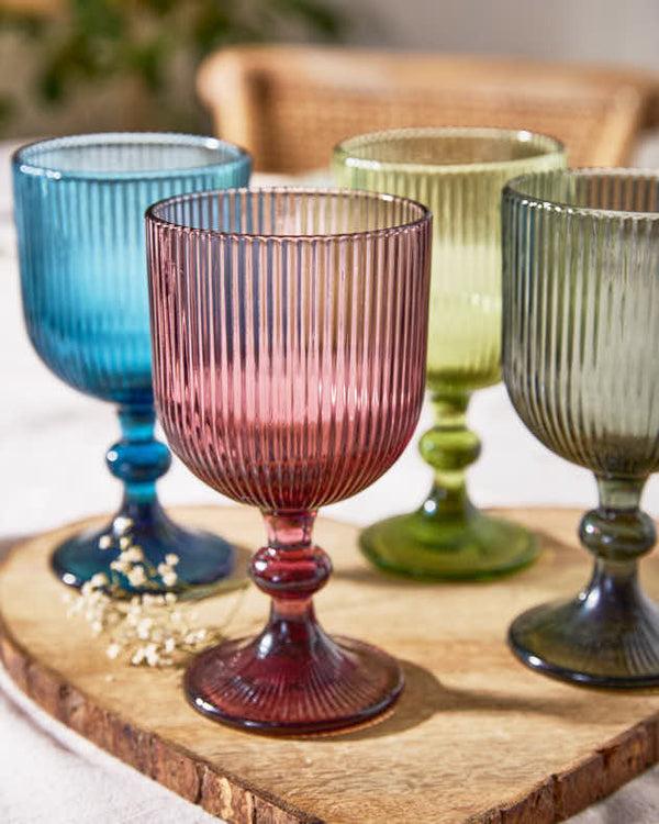 Dibor Palermo Coloured Glass Wine Goblets