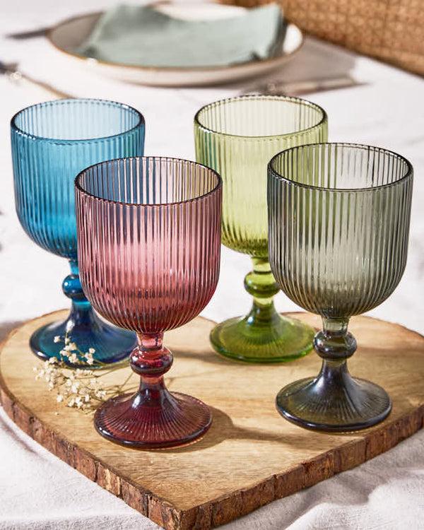 dibor Palermo Coloured Glass Wine Goblets