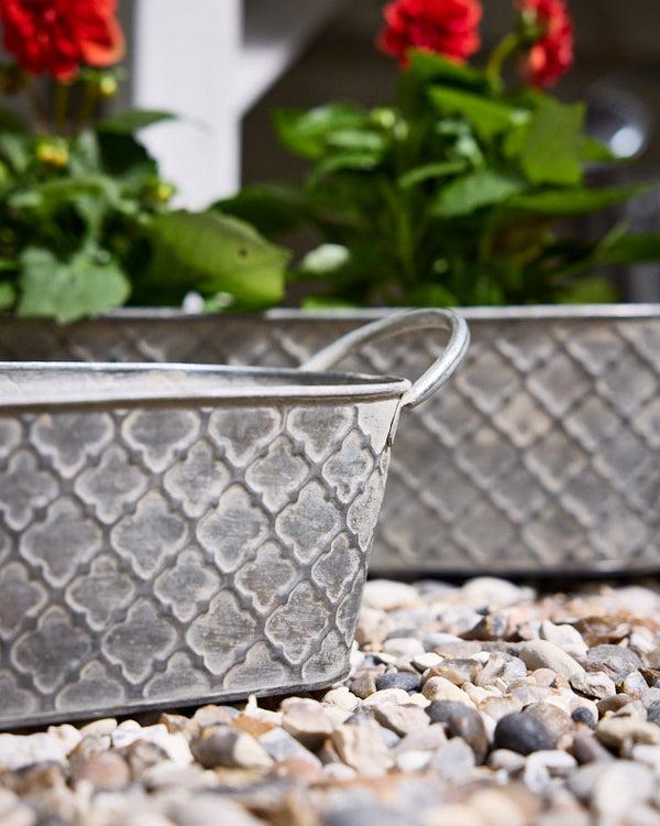 Dibor Pamiers Set Of 3 Quatrefoil Planters