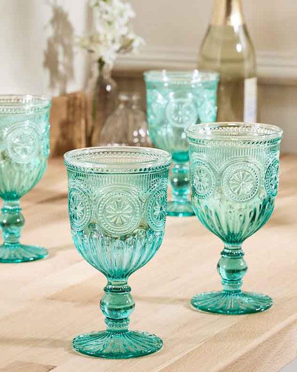 dibor Parisian Turquoise Wine Goblet