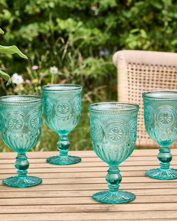 dibor Parisian Turquoise Wine Goblet