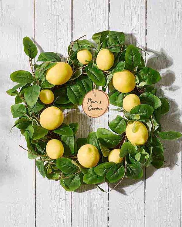 dibor Personalised Agrumi Lemon Wreath 50cm