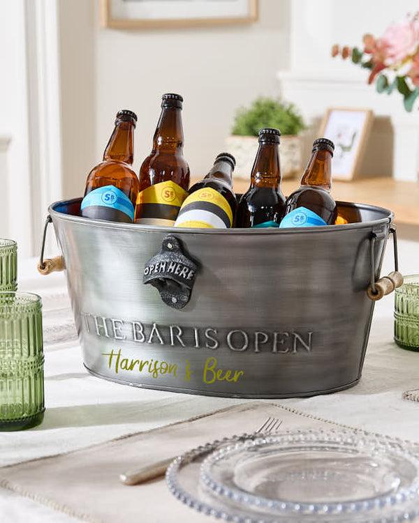 Dibor Personalised Bar Beer Bucket