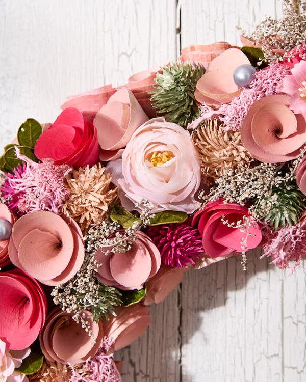 Dibor Personalised Belford Floral Wreath 42cm