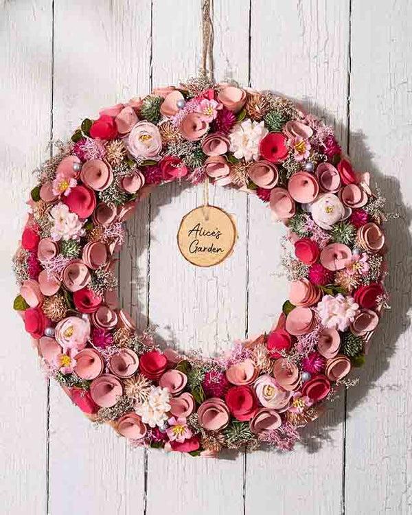 dibor Personalised Belford Floral Wreath 42cm
