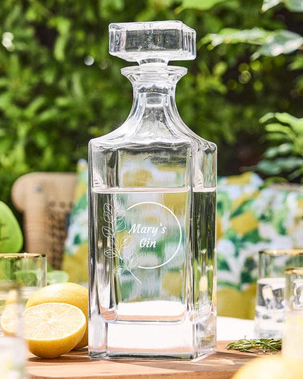 dibor Personalised Botanical Decanter