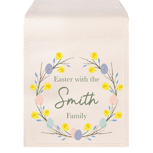 Dibor Personalised Easter Table Runner