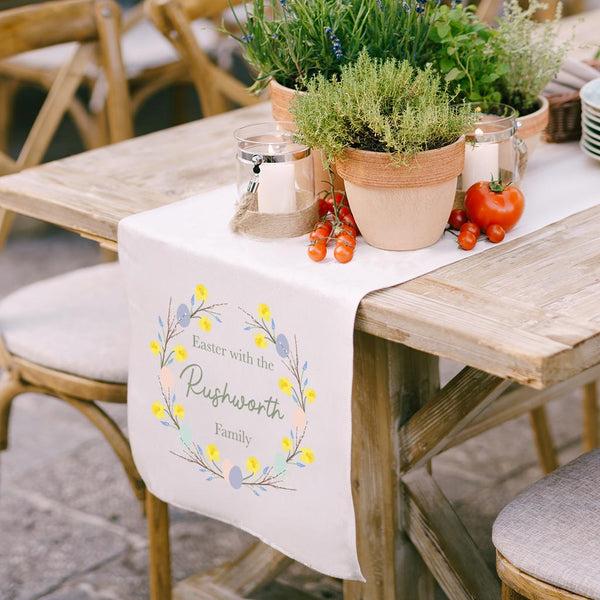 Dibor Personalised Easter Table Runner