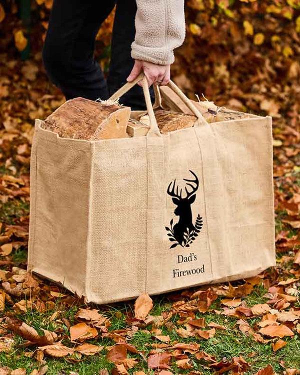 dibor Personalised Fireside Stag Storage Bag