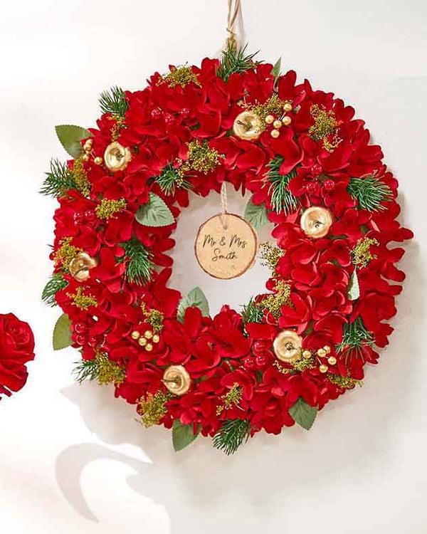 dibor Personalised Grantham Floral Wreath 38cm