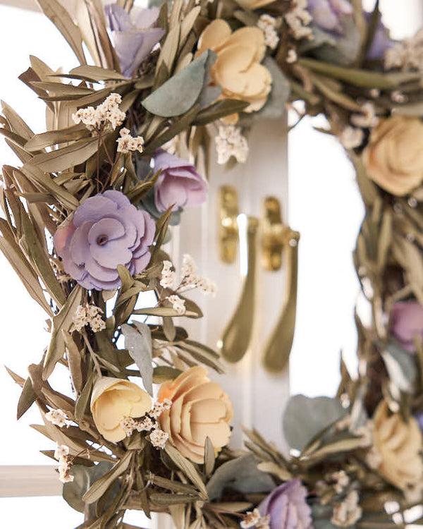 Dibor Personalised Litton Floral Wreath 46cm