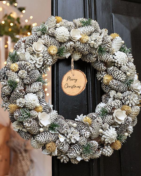 dibor Personalised Morning Frost Wreath