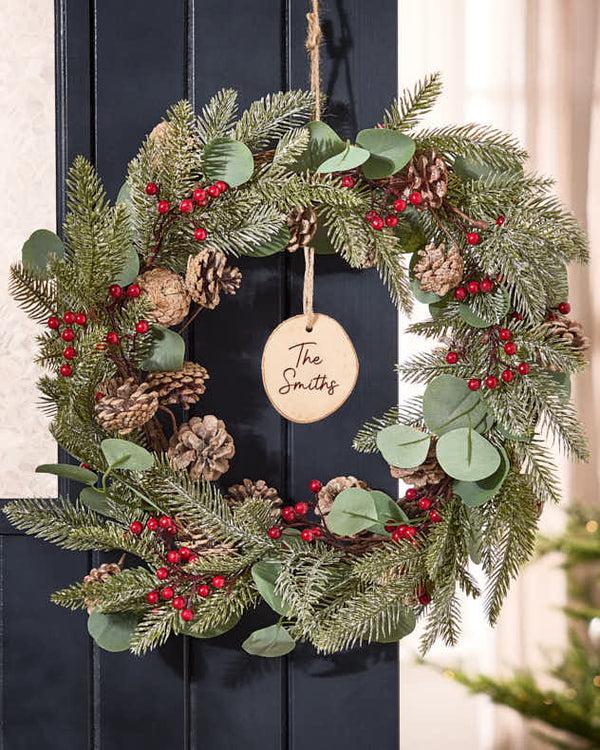 dibor Personalised Mountain Spruce Wreath