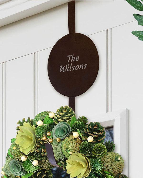 dibor Personalised Over-the-Door Wreath Hanger