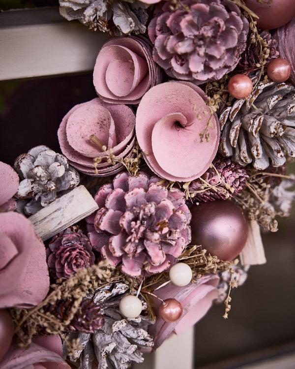 Dibor Personalised Pink Roses Wreath