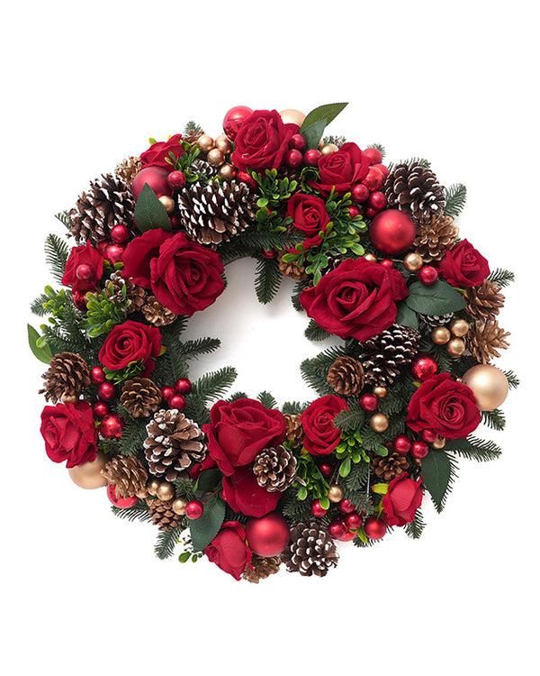 Dibor Personalised Rosebrook Pine Wreath