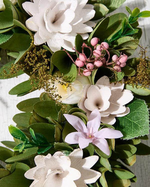 Dibor Personalised Sheringham Floral Wreath 34cm