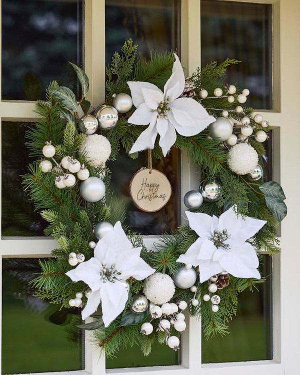 dibor Personalised Valley Snowdrift Wreath